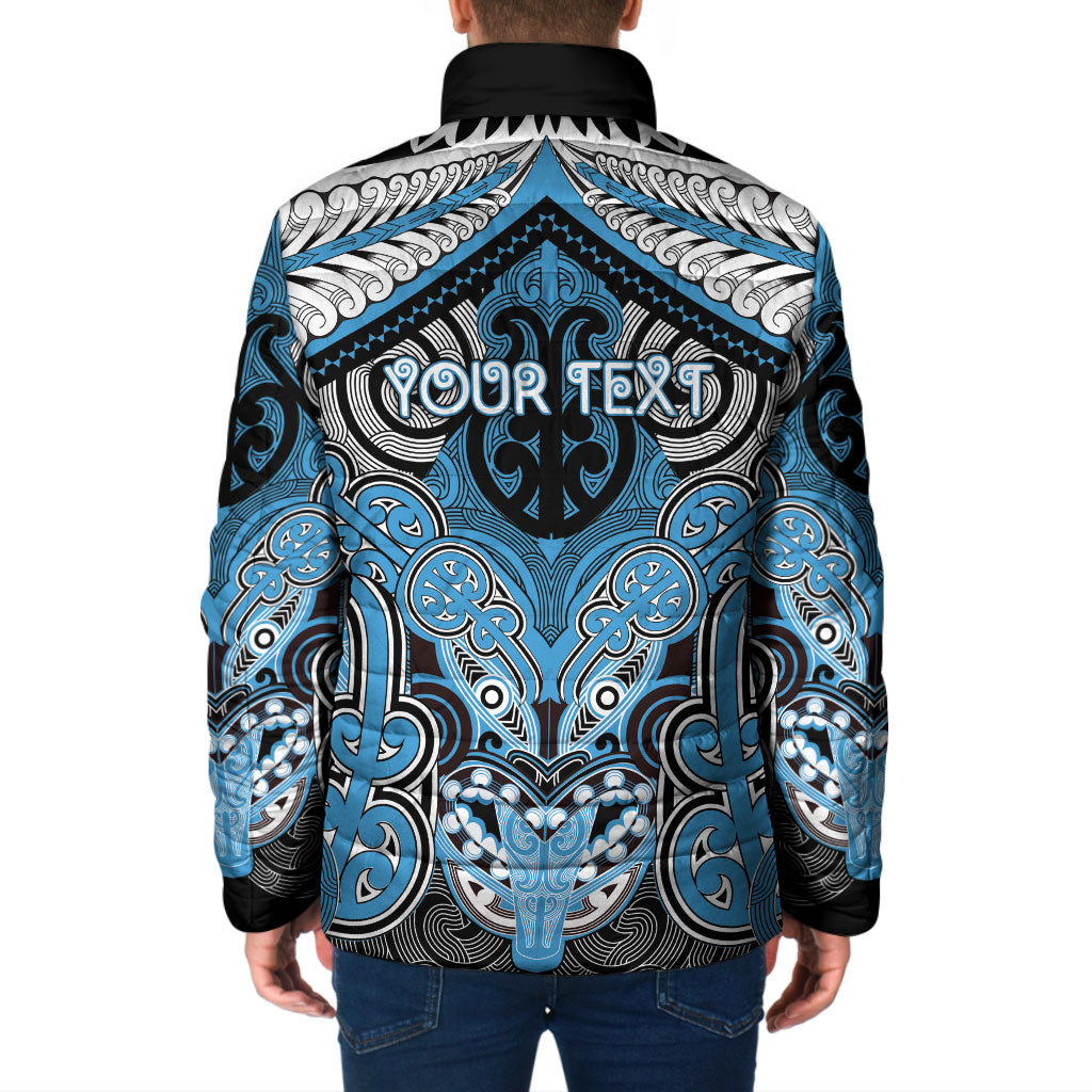 Aotearoa Iwi Ngati Kahungunu Personalised Padded Jacket Maori Kowhaiwhai Pattern