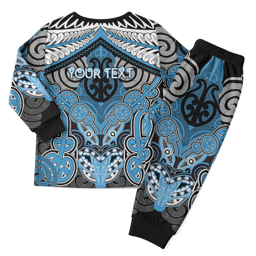 Aotearoa Iwi Ngati Kahungunu Personalised Christmas Pajama Set Maori Kowhaiwhai Pattern