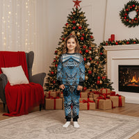 Aotearoa Iwi Ngati Kahungunu Personalised Christmas Pajama Set Maori Kowhaiwhai Pattern