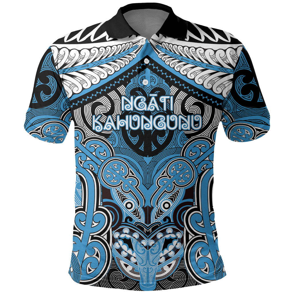 Aotearoa Iwi Ngati Kahungunu Personalised Polo Shirt Maori Kowhaiwhai Pattern