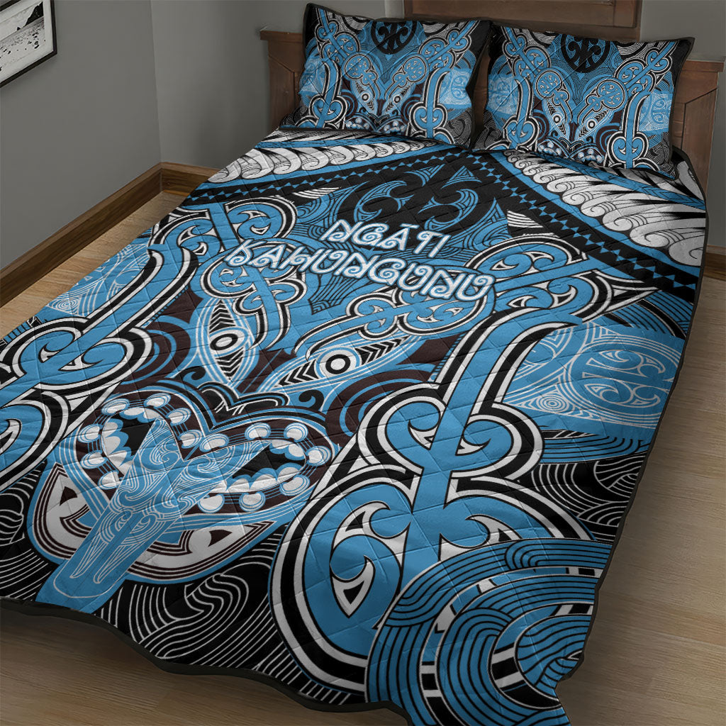 Aotearoa Iwi Ngati Kahungunu Quilt Bed Set Maori Kowhaiwhai Pattern