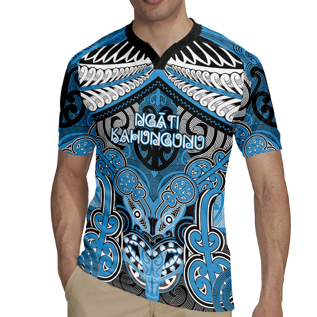 Aotearoa Iwi Ngati Kahungunu Personalised Rugby Jersey Maori Kowhaiwhai Pattern
