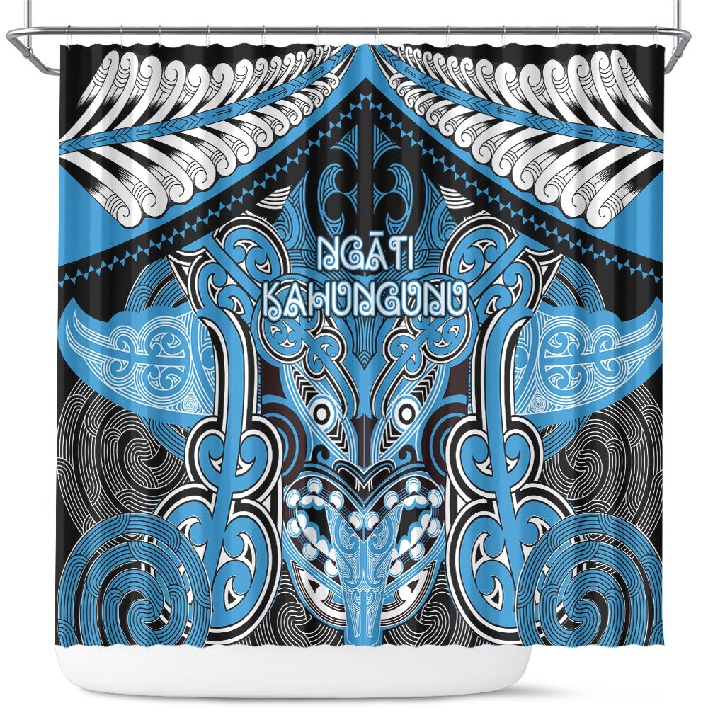 Aotearoa Iwi Ngati Kahungunu Shower Curtain Maori Kowhaiwhai Pattern