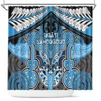 Aotearoa Iwi Ngati Kahungunu Shower Curtain Maori Kowhaiwhai Pattern