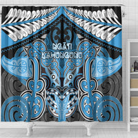 Aotearoa Iwi Ngati Kahungunu Shower Curtain Maori Kowhaiwhai Pattern