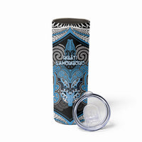 Aotearoa Iwi Ngati Kahungunu Personalised Skinny Tumbler Maori Kowhaiwhai Pattern