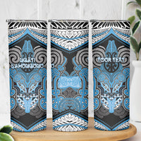 Aotearoa Iwi Ngati Kahungunu Personalised Skinny Tumbler Maori Kowhaiwhai Pattern