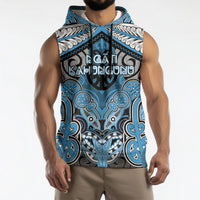 Aotearoa Iwi Ngati Kahungunu Personalised Sleeveless Hoodie Maori Kowhaiwhai Pattern