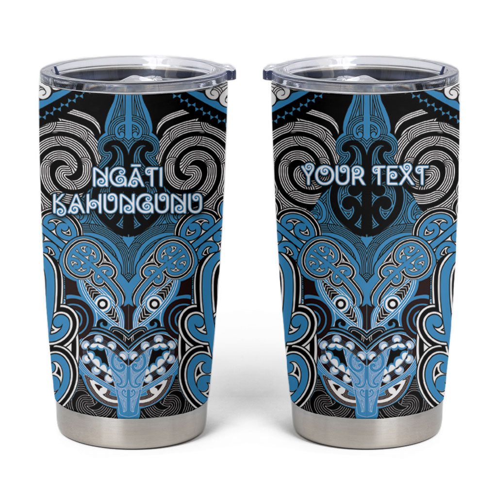Aotearoa Iwi Ngati Kahungunu Personalised Tumbler Cup Maori Kowhaiwhai Pattern