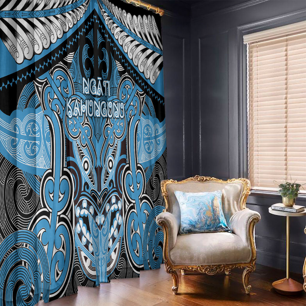Aotearoa Iwi Ngati Kahungunu Window Curtain Maori Kowhaiwhai Pattern