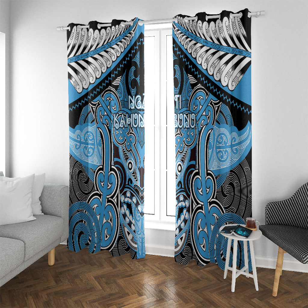 Aotearoa Iwi Ngati Kahungunu Window Curtain Maori Kowhaiwhai Pattern