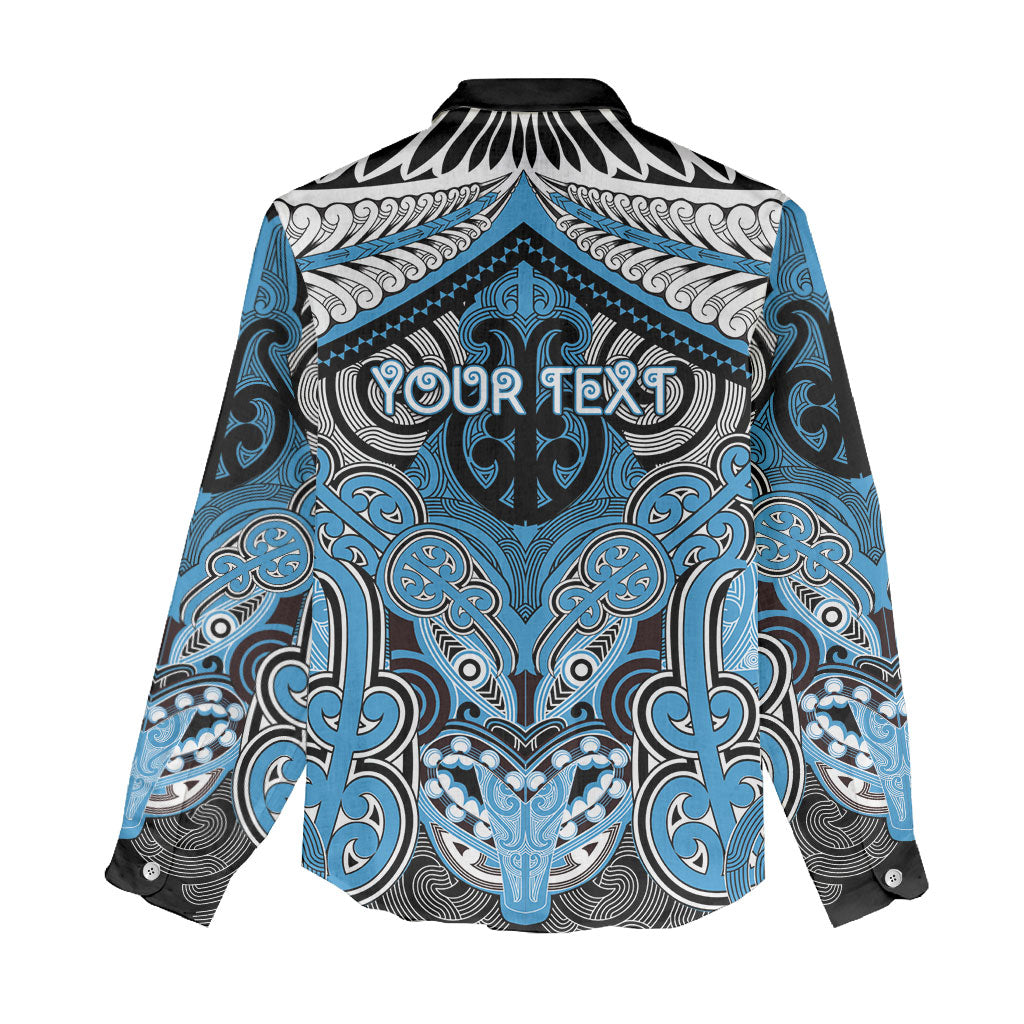 Aotearoa Iwi Ngati Kahungunu Personalised Women Casual Shirt Maori Kowhaiwhai Pattern