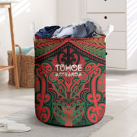 Aotearoa Iwi Tuhoe Laundry Basket Maori Kowhaiwhai Pattern