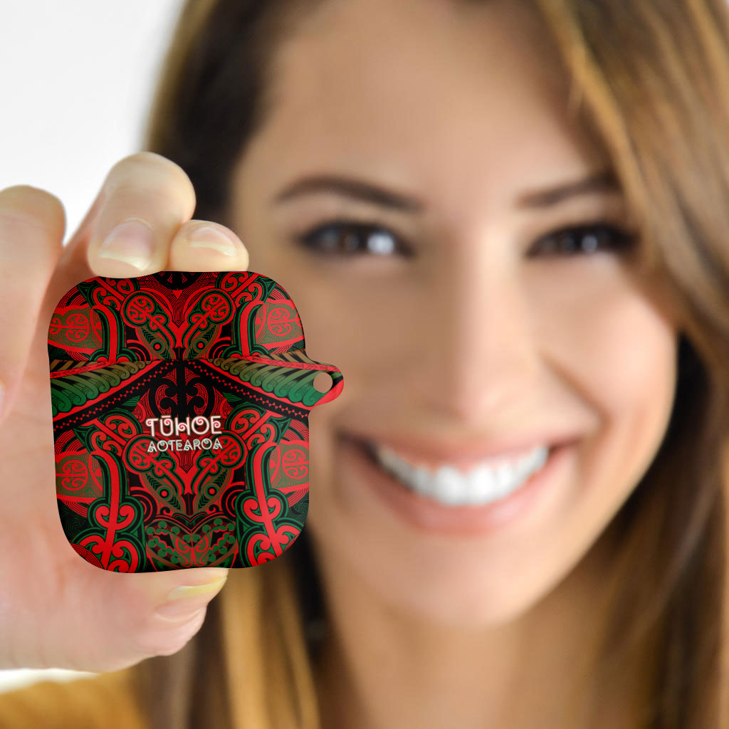 Aotearoa Iwi Tuhoe AirPods Case Maori Kowhaiwhai Pattern
