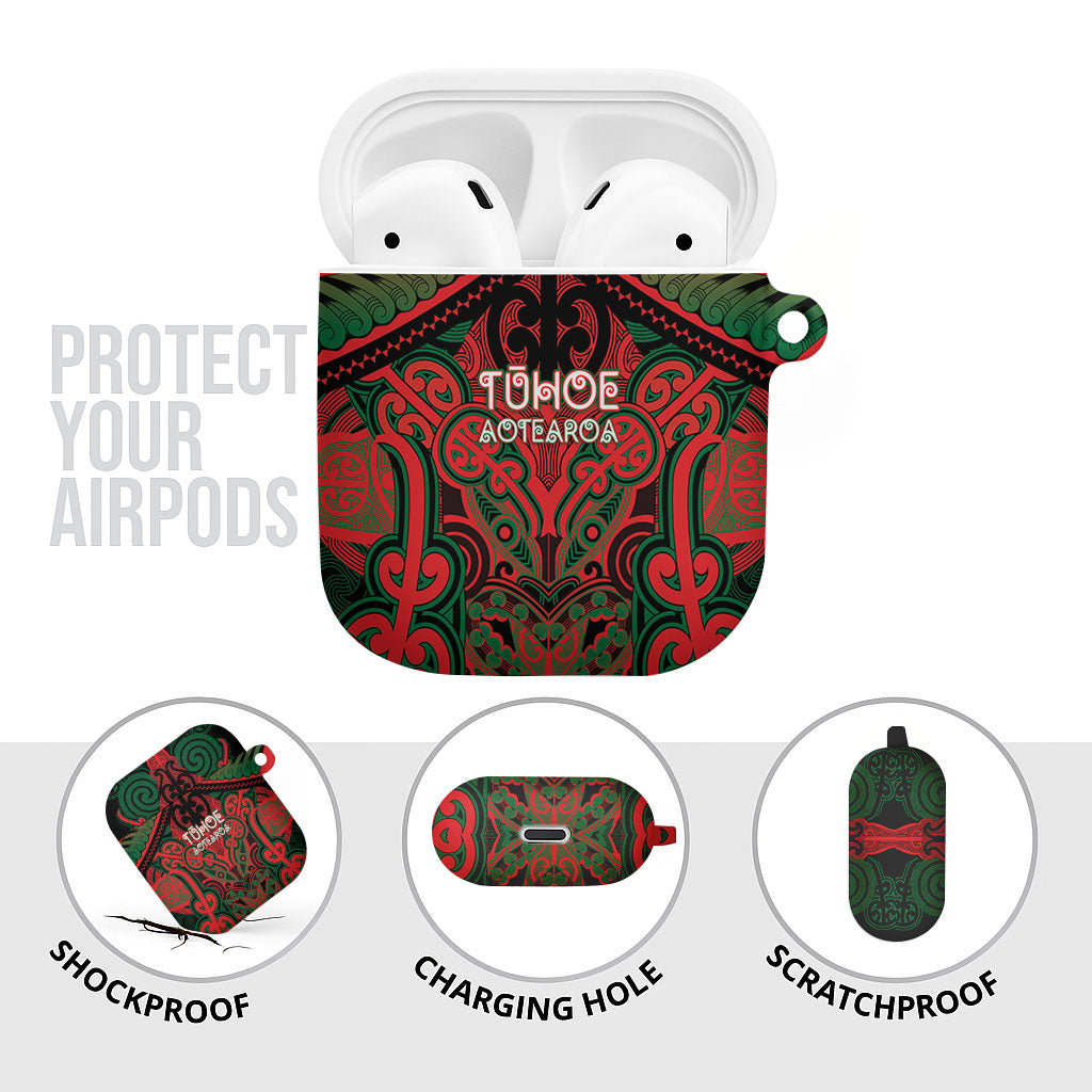 Aotearoa Iwi Tuhoe AirPods Case Maori Kowhaiwhai Pattern