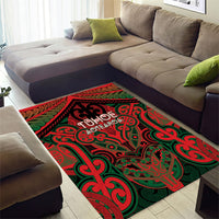 Aotearoa Iwi Tuhoe Area Rug Maori Kowhaiwhai Pattern