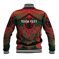 Aotearoa Iwi Tuhoe Personalised Baseball Jacket Maori Kowhaiwhai Pattern