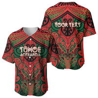 Aotearoa Iwi Tuhoe Personalised Baseball Jersey Maori Kowhaiwhai Pattern