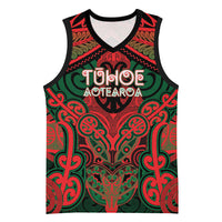 Aotearoa Iwi Tuhoe Personalised Basketball Jersey Maori Kowhaiwhai Pattern