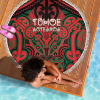 Aotearoa Iwi Tuhoe Beach Blanket Maori Kowhaiwhai Pattern