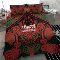 Aotearoa Iwi Tuhoe Bedding Set Maori Kowhaiwhai Pattern