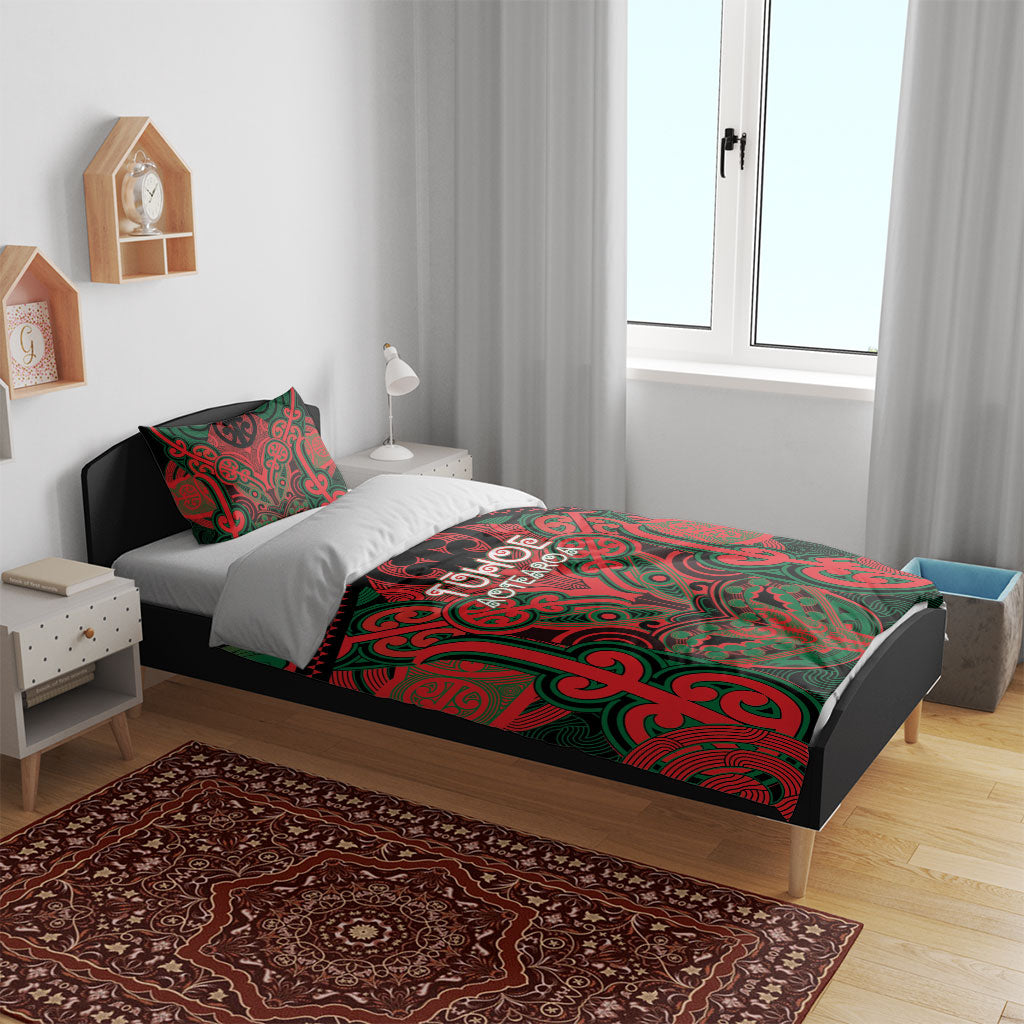 Aotearoa Iwi Tuhoe Bedding Set Maori Kowhaiwhai Pattern