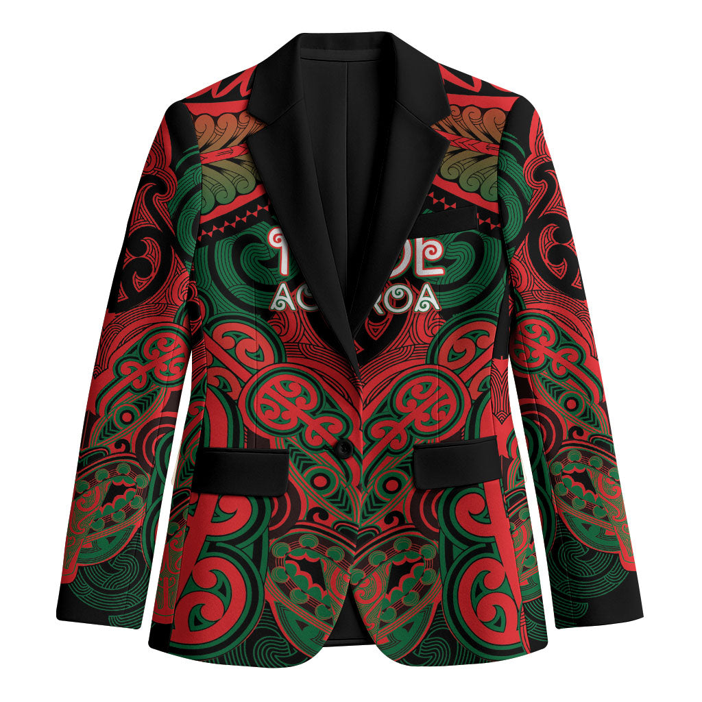 Aotearoa Iwi Tuhoe Personalised Blazer Maori Kowhaiwhai Pattern