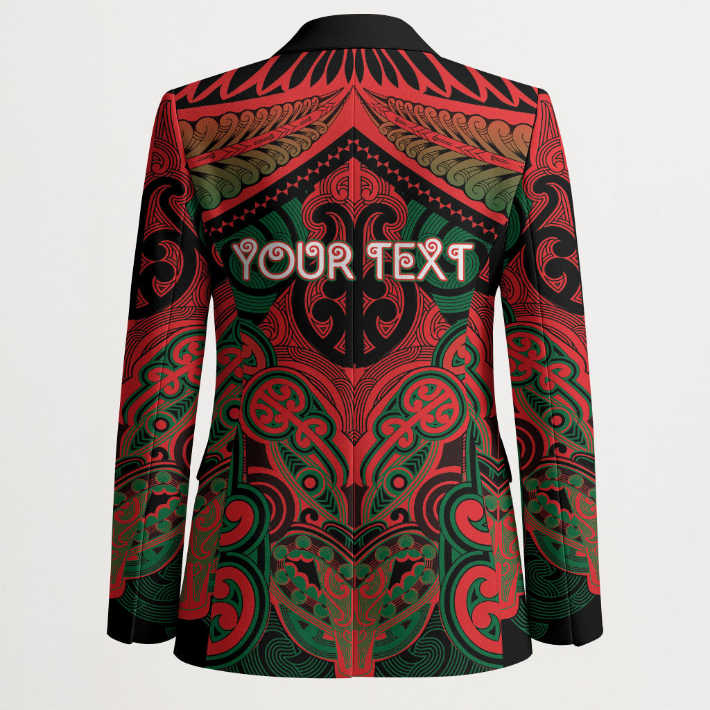 Aotearoa Iwi Tuhoe Personalised Blazer Maori Kowhaiwhai Pattern