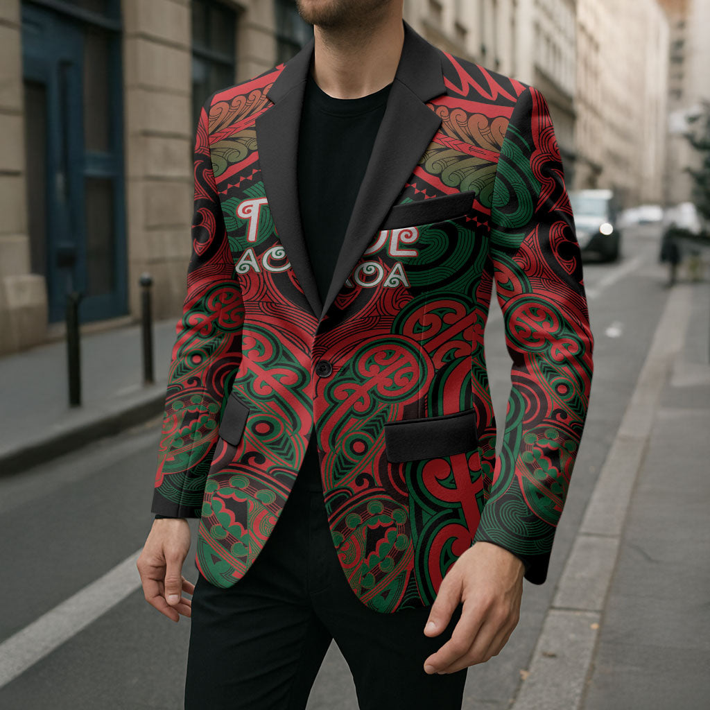 Aotearoa Iwi Tuhoe Personalised Blazer Maori Kowhaiwhai Pattern
