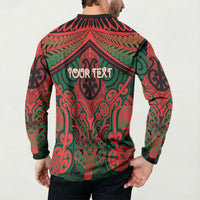 Aotearoa Iwi Tuhoe Personalised Button Sweatshirt Maori Kowhaiwhai Pattern