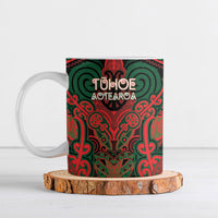Aotearoa Iwi Tuhoe Personalised Ceramic Mug Maori Kowhaiwhai Pattern