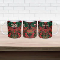Aotearoa Iwi Tuhoe Personalised Ceramic Mug Maori Kowhaiwhai Pattern