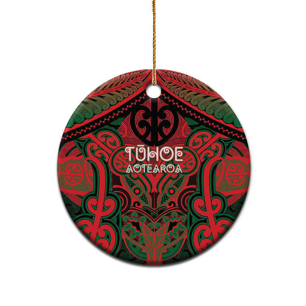 Aotearoa Iwi Tuhoe Personalised Ceramic Ornament Maori Kowhaiwhai Pattern