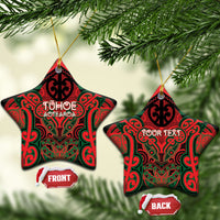 Aotearoa Iwi Tuhoe Personalised Ceramic Ornament Maori Kowhaiwhai Pattern