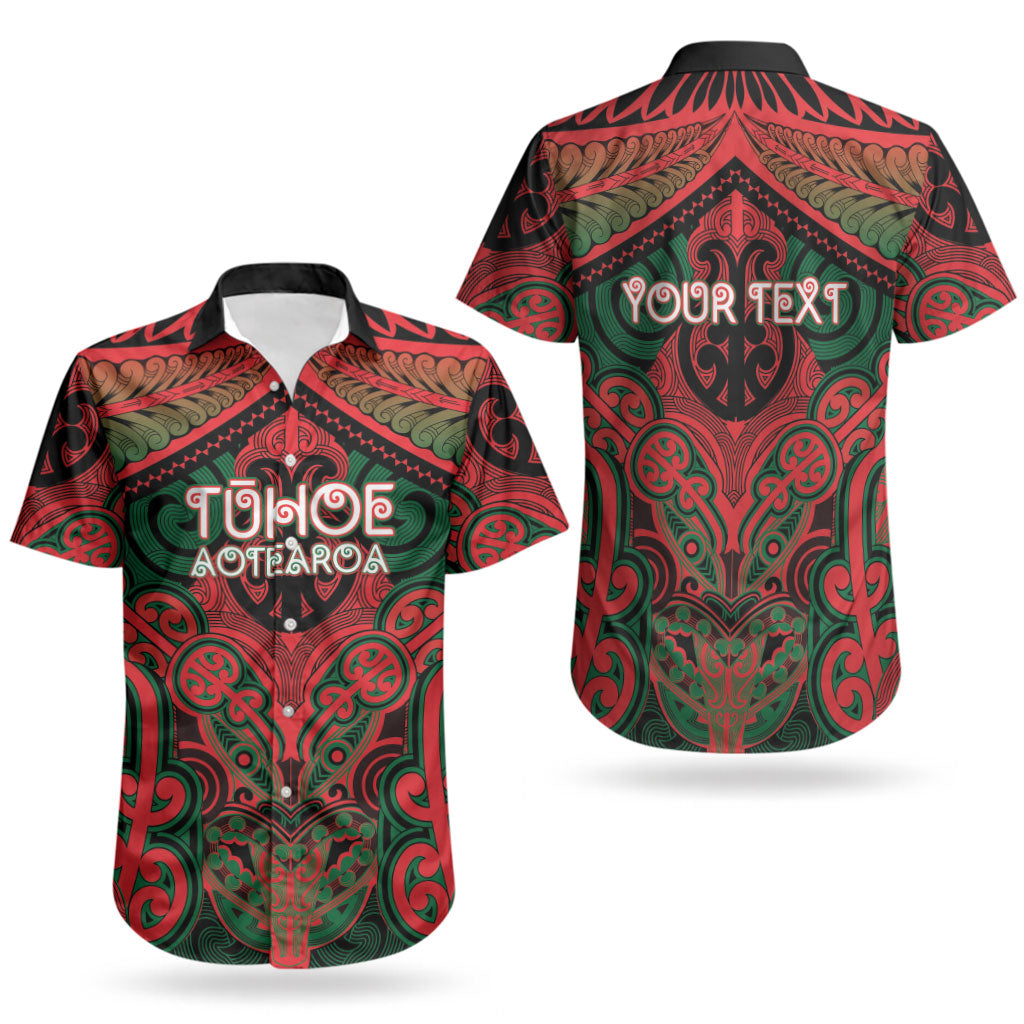 Aotearoa Iwi Tuhoe Personalised Couples Matching Off Shoulder Maxi Dress and Hawaiian Shirt Maori Kowhaiwhai Pattern