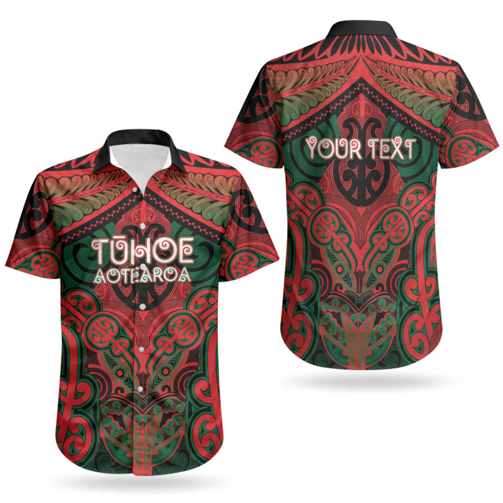 Aotearoa Iwi Tuhoe Personalised Couples Matching Summer Maxi Dress and Hawaiian Shirt Maori Kowhaiwhai Pattern