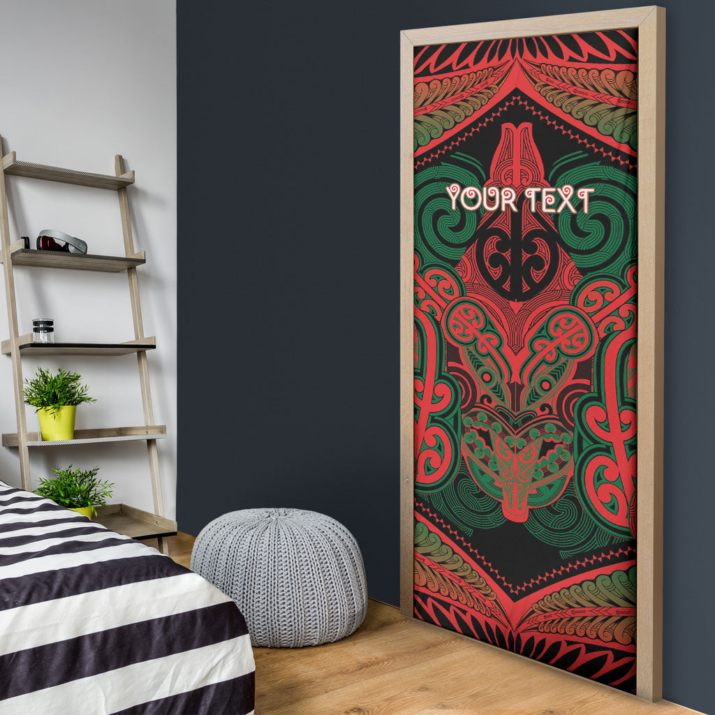 Aotearoa Iwi Tuhoe Personalised Door Cover Maori Kowhaiwhai Pattern