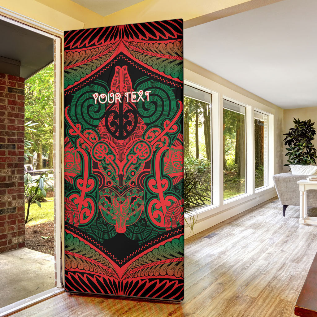 Aotearoa Iwi Tuhoe Personalised Door Cover Maori Kowhaiwhai Pattern