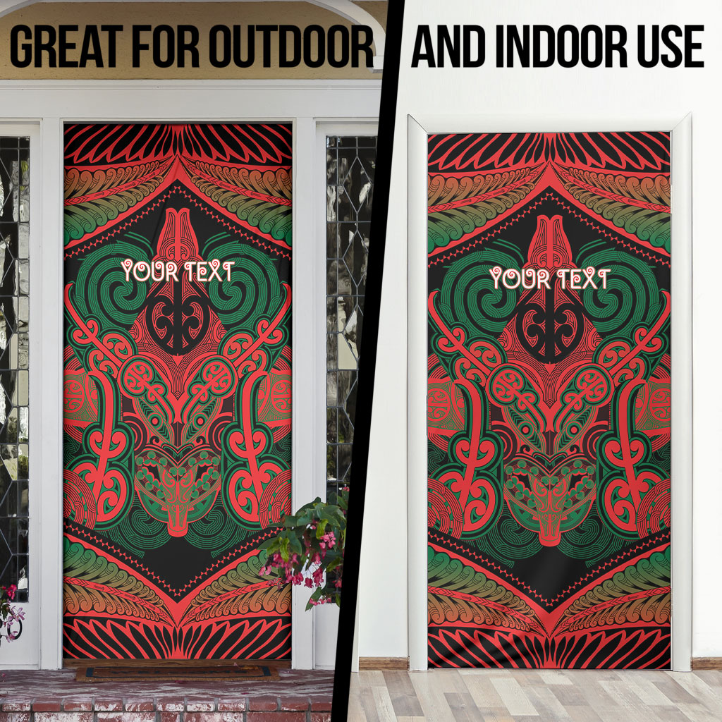 Aotearoa Iwi Tuhoe Personalised Door Cover Maori Kowhaiwhai Pattern