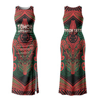 Aotearoa Iwi Tuhoe Personalised Family Matching Tank Maxi Dress and Hawaiian Shirt Maori Kowhaiwhai Pattern