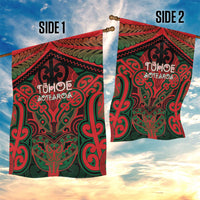 Aotearoa Iwi Tuhoe Garden Flag Maori Kowhaiwhai Pattern
