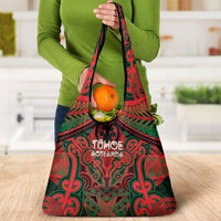 Aotearoa Iwi Tuhoe Grocery Bag Maori Kowhaiwhai Pattern