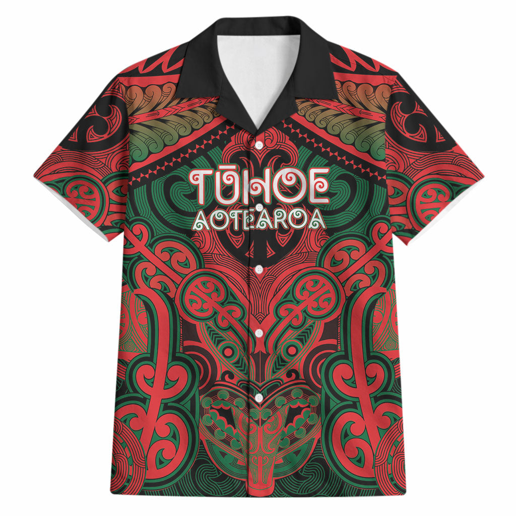 Aotearoa Iwi Tuhoe Personalised Hawaiian Shirt Maori Kowhaiwhai Pattern