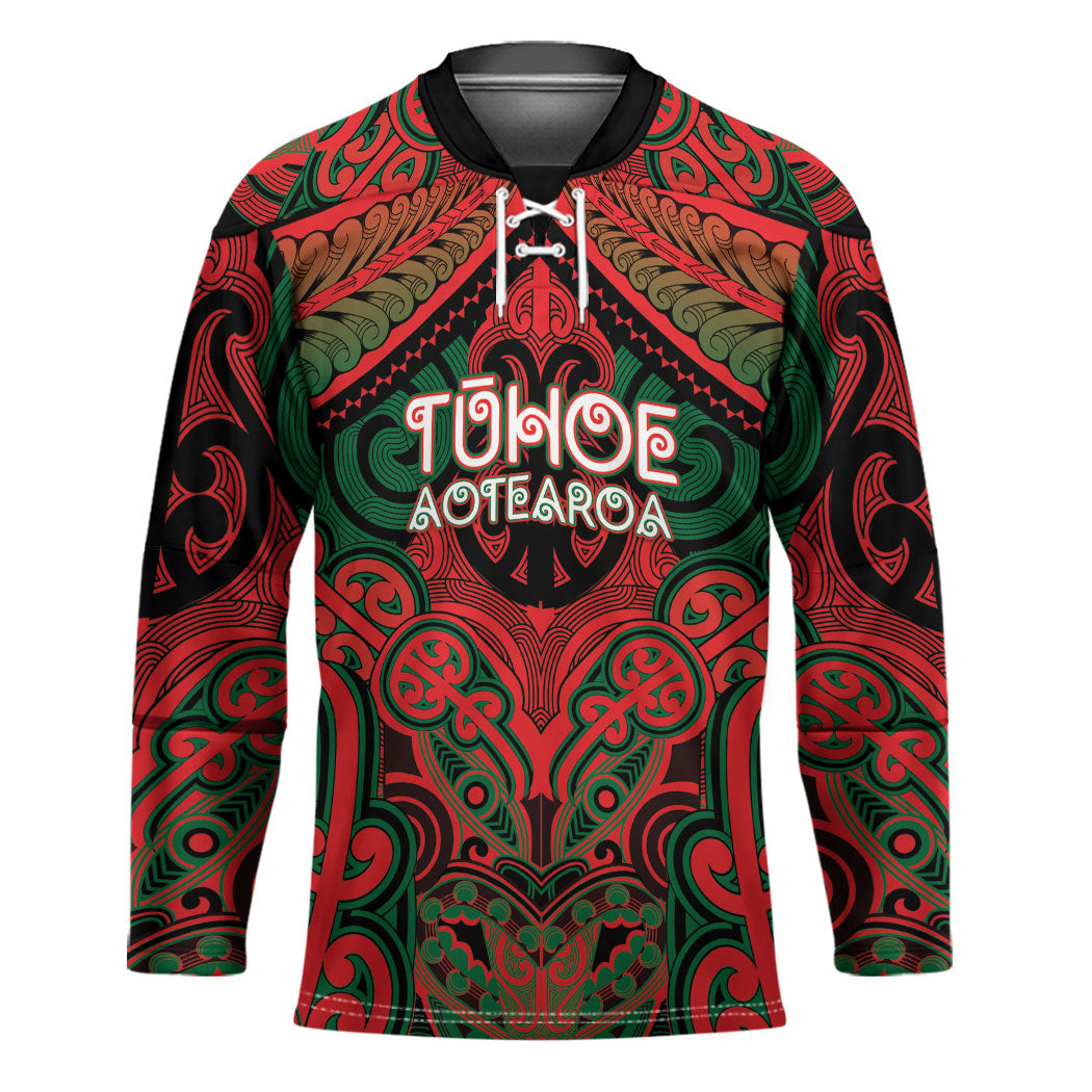 Aotearoa Iwi Tuhoe Personalised Hockey Jersey Maori Kowhaiwhai Pattern