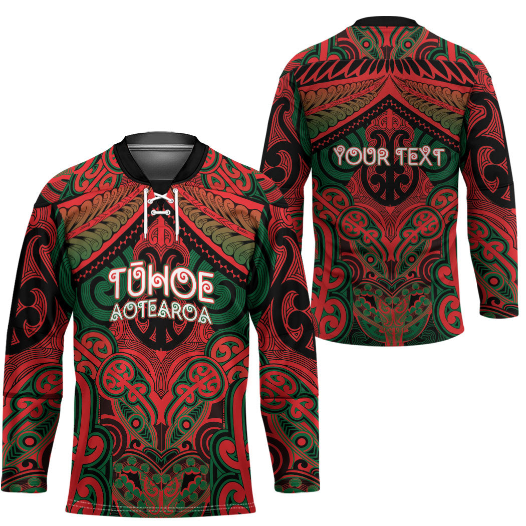 Aotearoa Iwi Tuhoe Personalised Hockey Jersey Maori Kowhaiwhai Pattern
