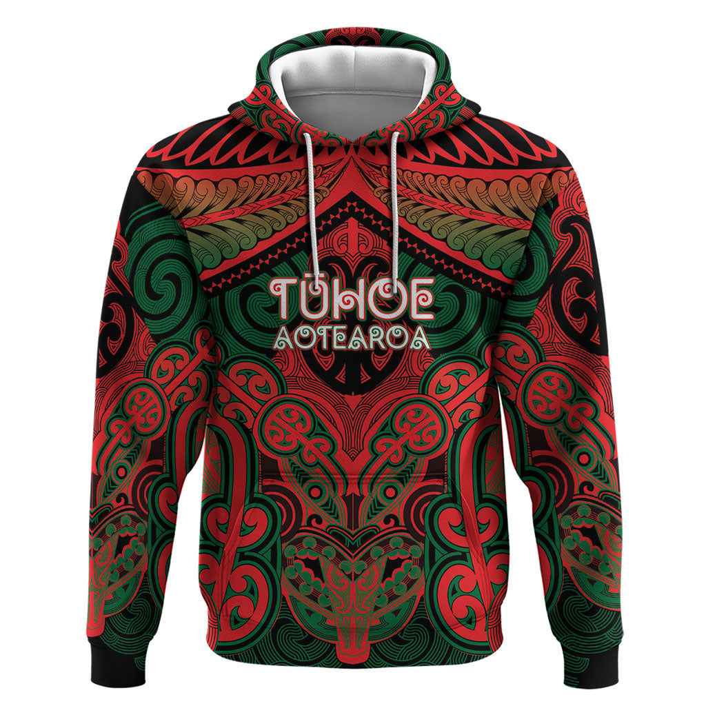 Aotearoa Iwi Tuhoe Personalised Hoodie Maori Kowhaiwhai Pattern