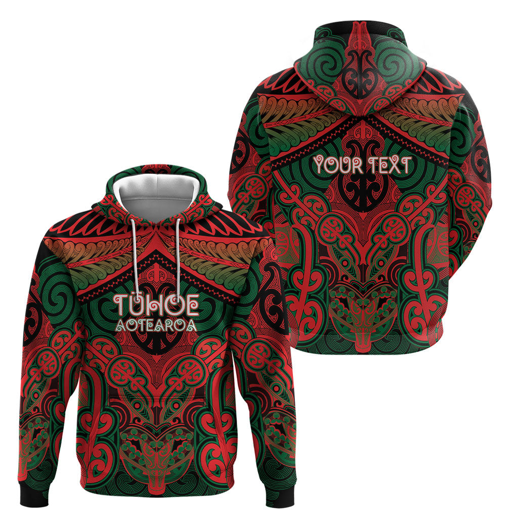 Aotearoa Iwi Tuhoe Personalised Hoodie Maori Kowhaiwhai Pattern