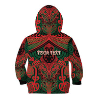 Aotearoa Iwi Tuhoe Personalised Kid Hoodie Maori Kowhaiwhai Pattern