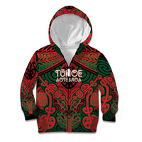 Aotearoa Iwi Tuhoe Personalised Kid Hoodie Maori Kowhaiwhai Pattern