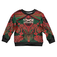 Aotearoa Iwi Tuhoe Personalised Kid Ugly Christmas Sweater Maori Kowhaiwhai Pattern